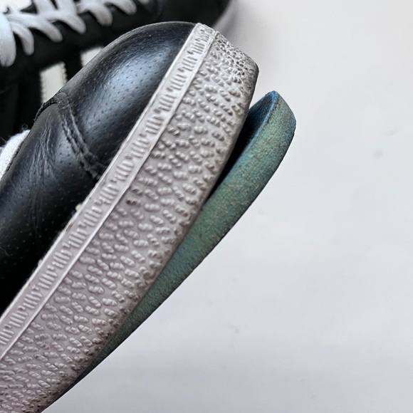 Men’s Vintage Y2K Gazalle 2006 Black Leather Soccer Sneakers Size 8.5 - Picture 11 of 16